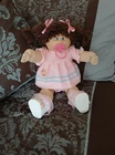 New ListingHTF Vtg Cabbage Patch Doll Brown POODLE Hair/ponies VIOLET EYES PACI OK Tag