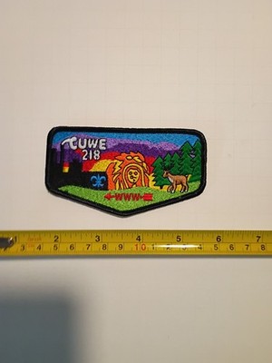 Cuwe OA Lodge 218 full color fully embroidered Flap BSA Patch