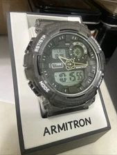 Armitron Men's Sport Watch - Chronograph - WR 100m - Alarm - 20/5445TBKCT - NEW!