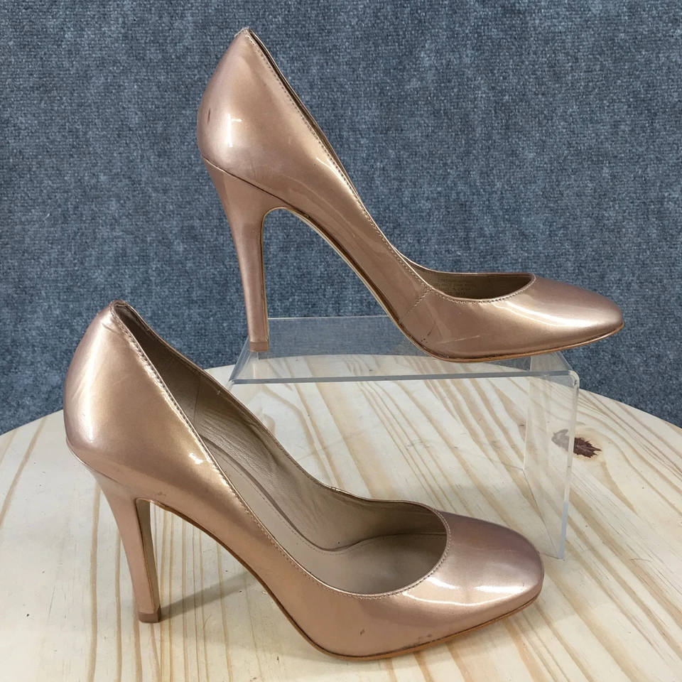 Zapatos Joan & David para mujer 9,5 M de salón oro rosa sin cordones punta redonda tacones de aguja Foto 2 de 4