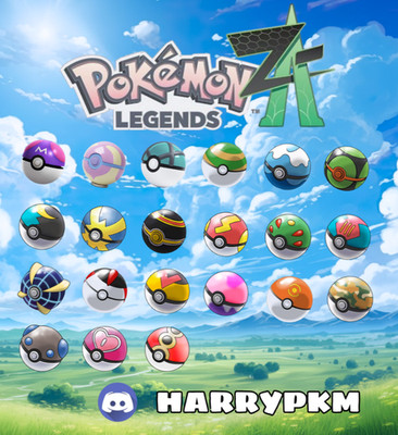  POKEBALL ITEMS + BONUS RANDOM SHINY FOR SELL POKEMON LEGENDS ZA