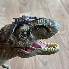 JURASSIC WORLD TYRANNOSAURUS REX Pterodactyl Figures Lot Moves Roars Working