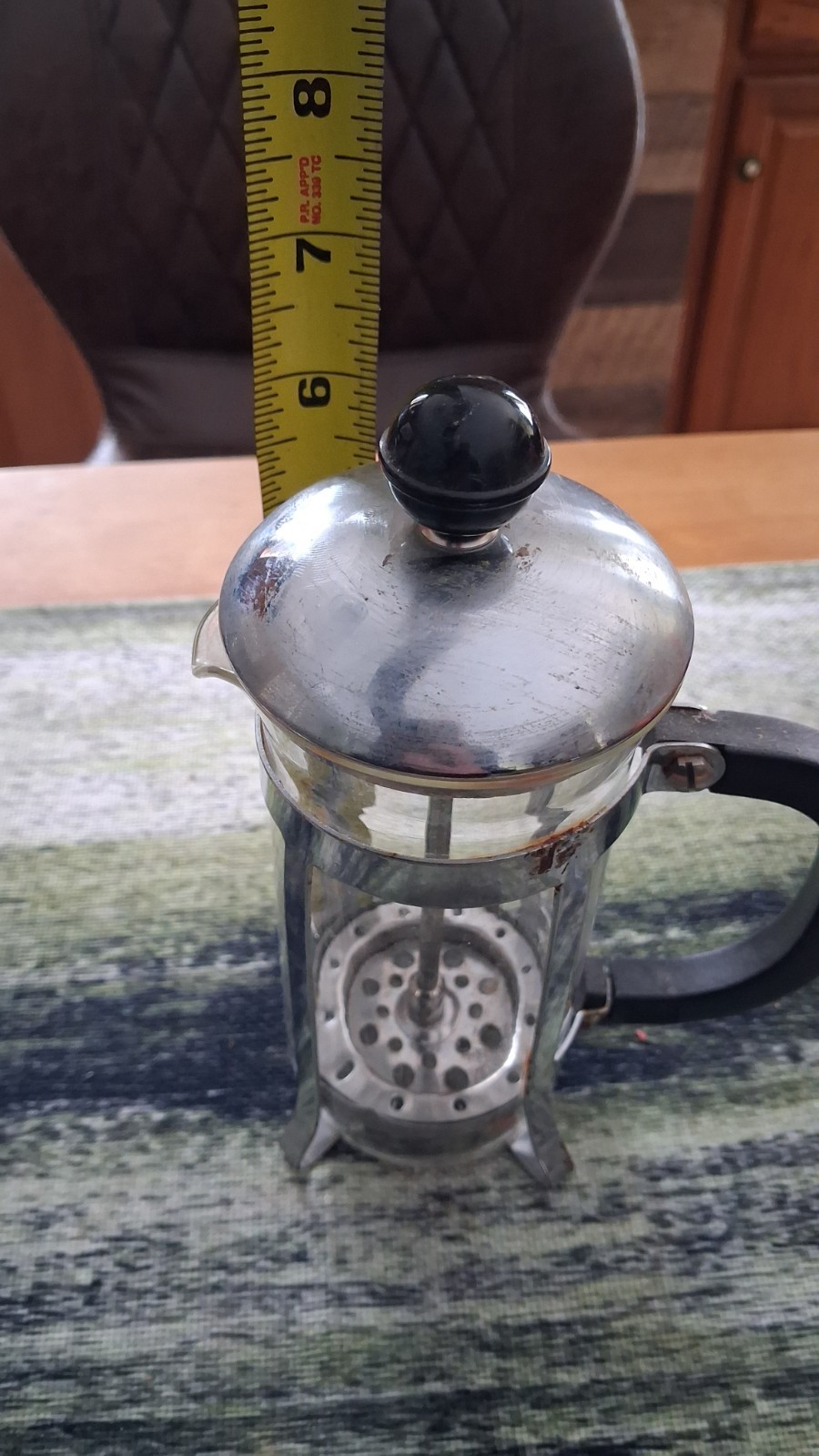 Coffee Maker, 7 Inch, Black Handle, Manual