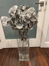 Silver Satin Phalaenopsis Orchid Stems – Approximately 26” Faux Flower Stem