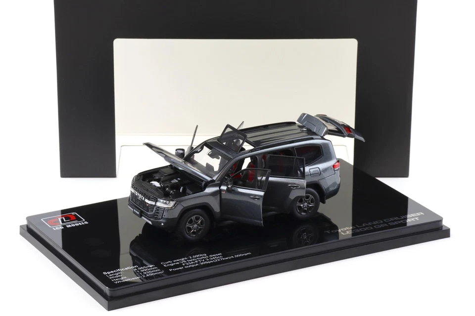 Modèle LCD43011-GR-GR Toyota - Land Cruiser LC300-GR Sport 2022 - Gris - 1/43