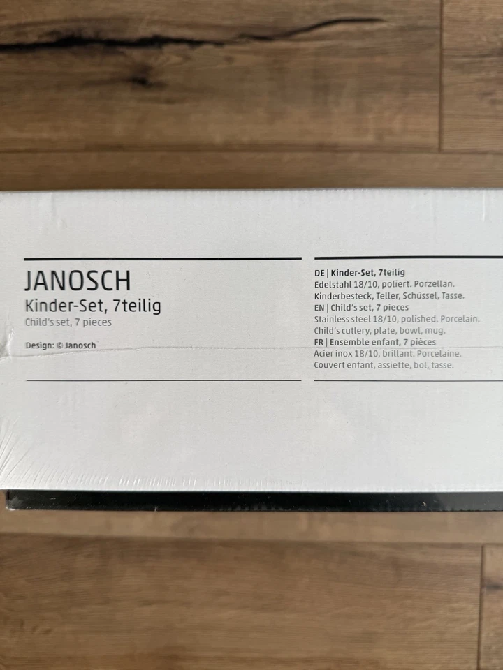 Janosch Auerhahn Kinder-Set 7-teilig, Besteck, Teller, Becher, Schale - Bild 3 von 3