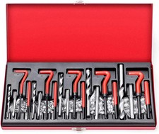 Metric Helicoil Thread Repair Kit: 131-Piece Heli Coil HSS Drills Inserts Taps &