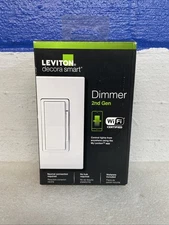 Leviton Decora D26HD-1RW Smart Wi-Fi Dimmer Switch 2nd Gen White New