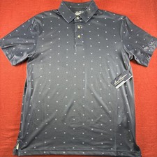 Ben Hogan Performance Men's Polo Shirt Stretch UPF15 SS Peacoat Blue NEW Small