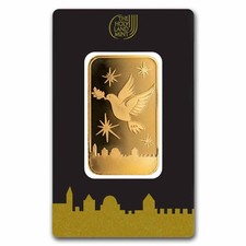 20 gram Gold Bar - Holy Land Mint Dove of Peace (In Assay) 4840.98 per troy oz