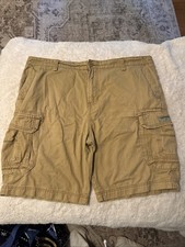 Vtg Unionbay Brown Khaki Cargo Shorts Skater Y2K Size 42 Baggy Outdoor