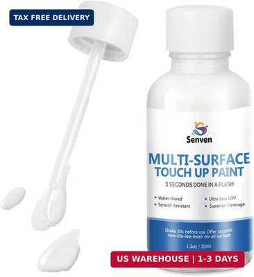 White Touch Up Paint High-Gloss Multi Surface Acrylic White Touch Up Paint Pen S