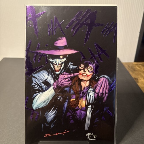 The Joker Complex Signed Uribe Homage Albuquerque Batgirl 41 LTD 25 Purple Foil