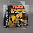 Tomb Raider The Last Revelation Black Label Playstation 1 PS1 CIB REG Card