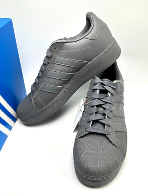 ADIDAS Originals Superstar XLG Grey Core Black IF8114 Men's sz 8.5