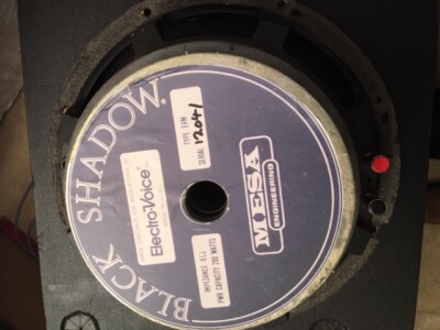 MESA BOOGIE BLACK SHADOW 8Ω 200W Electro Voice EV Electro Voice Mesa Boogie Black Shadow 12 inch 8ohm speaker EVM