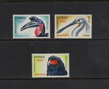 S4025   Guinea  1962    birds   hi-value airmails   3v.   MNH