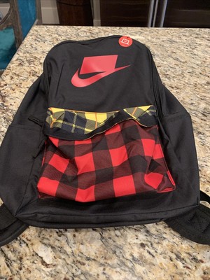 plaid nike backpack