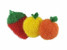 Multi Use Last-Long Non Scratch Odorless Scrubber Dish Wash Fruit Shape Sponges