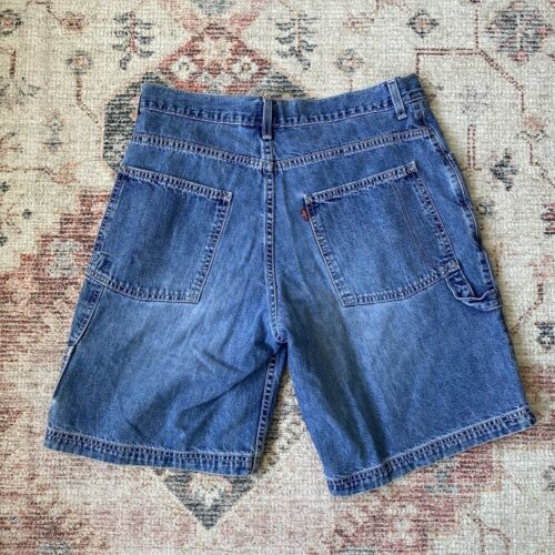 Vintage Levi’s Jean Shorts Jorts Carpenter Style Size 33 - Picture 1 of 4