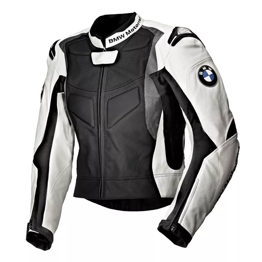 BMW Hommes Moto Cuir Courses Réplique Motard Sport Armure Protecteur Veste