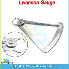 Dental Lwanson Crown Caliper Gauge Tenth Diamond Stainless Steel Lab Instruments