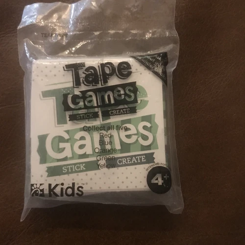 2019 Chick-fil-A Kids Meal Toys TAPE GAMES: Stick, Create Green New