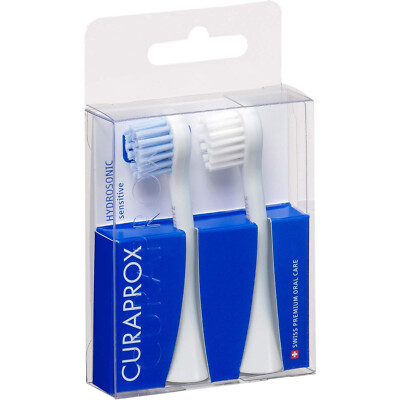 Curaprox Hydrosonic Ersatzbürsten Sensitive 2er Packung OVP, MADE IN SWITZERLAND