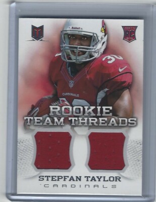 2013 Panini Momentum Team Threads Combo Materials /399 Stepfan Taylor #20 Rookie
