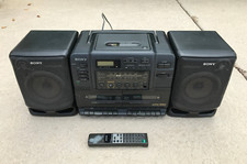 Sony Boombox Stereo CFD 550 Only Radio Works. CD and Dual Cassette Broken.