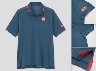 UNIQLO ROGER FEDERER MENS DRY-EX POLO SHIRT 2021 FRENCH OPEN Size L (US)  BLUE | eBay