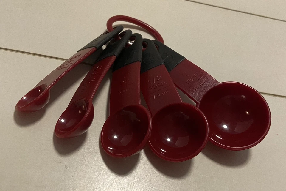KitchenAid Measuring Spoons Red Burgandy - Image 2 of 4