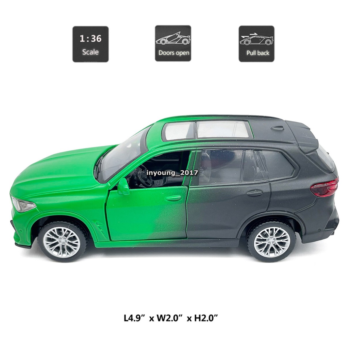 1/36 Scale BMW X5 M Model Car Diecast Toy Cars Boys Toys for
