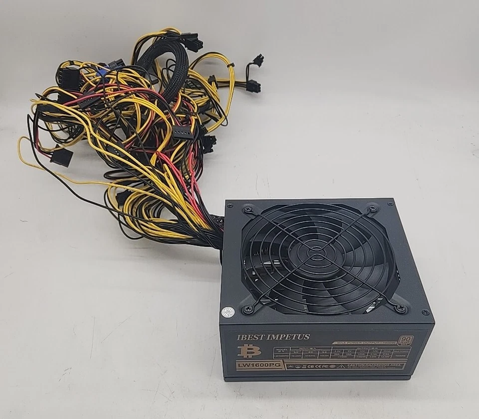 1600W Power Supply LW1600PG ATX Non-Modular Mining PSU - Image 3 of 3