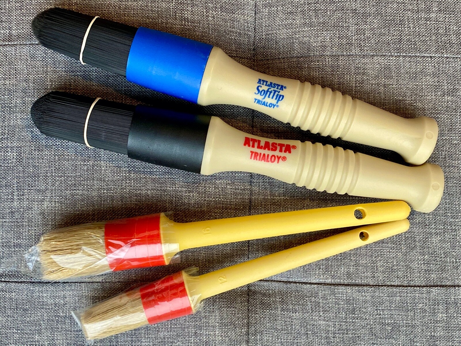 Atlasta detailing / cleaning brush COMBO 4 car & motorcycle brushes