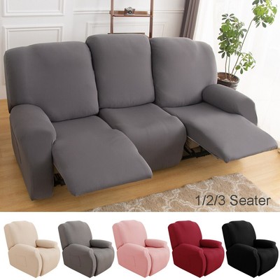 1/2/3 Seater Recliner Covers Stretch Armchair Slipcover Couch Covers Protector