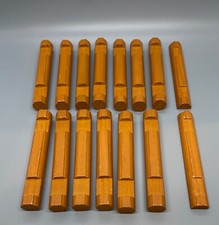 Lincoln Log Lot Brown Building Toy parts: 4.5" 3-Notch 15 pieces