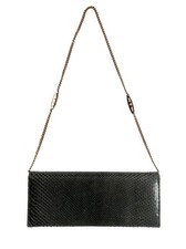 Women's Vintage Snakeskin Purse Shoulder Bag Gold Chain