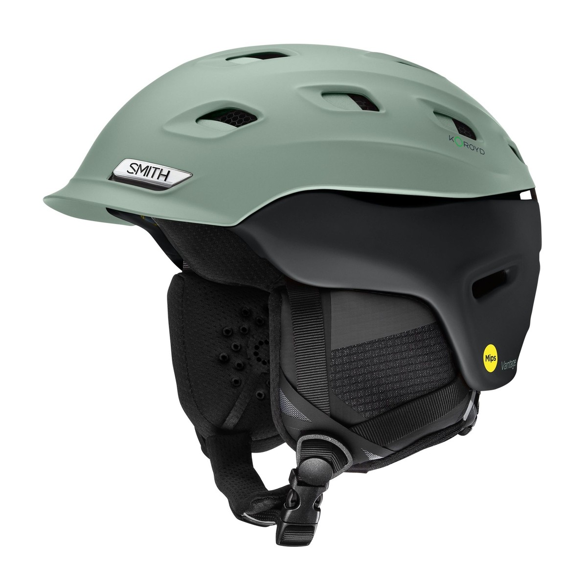 Smith Vantage MIPS Snow Helmet, Matte Sage Brush/Black, Large | eBay