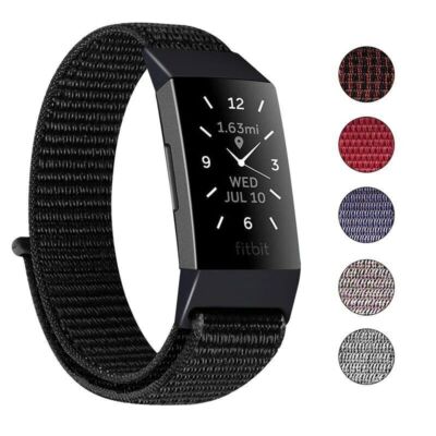 Sport Nylon Band Strap Bracelet Wristband Replacement Loop For Fitbit Charge 3 