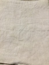 TWO HOTEL COLLECTION BEIGE LINEN KING PILLOWCASES  125