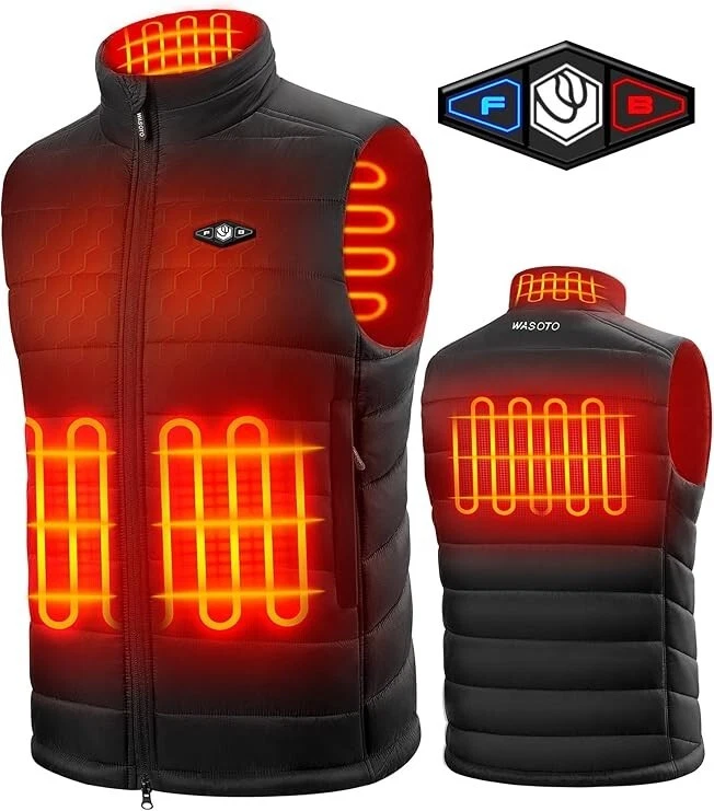 Heated Vest for Men with 16000mAh Battery Pack Charger Lightweight Mens Heated