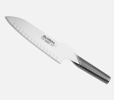 Global G-80 Coltello Santoku Alveolato LAMA 18 cm