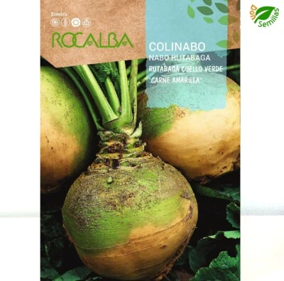 ROCALBA Colinabo Rutabaga de Cuello Verde (10 gr / 4.000 semillas) seeds Carne Amarilla