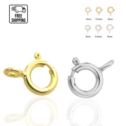 Fermoir à Ressort Bague Collier – Or Jaune 14 Carats – Occasion