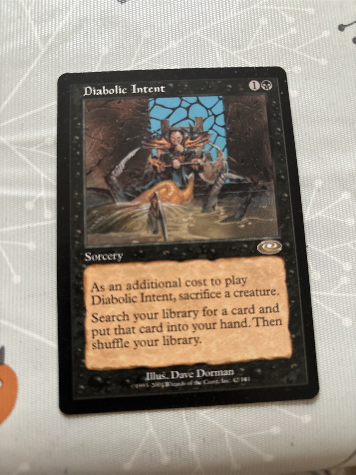 Mtg DIABOLIC INTENT, Planeshift, Black Rare Sorcery.