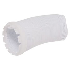 Extractor Vent Hose 1.6m & Adaptor Ring fits Tumble Dryers & Extractor Applianc