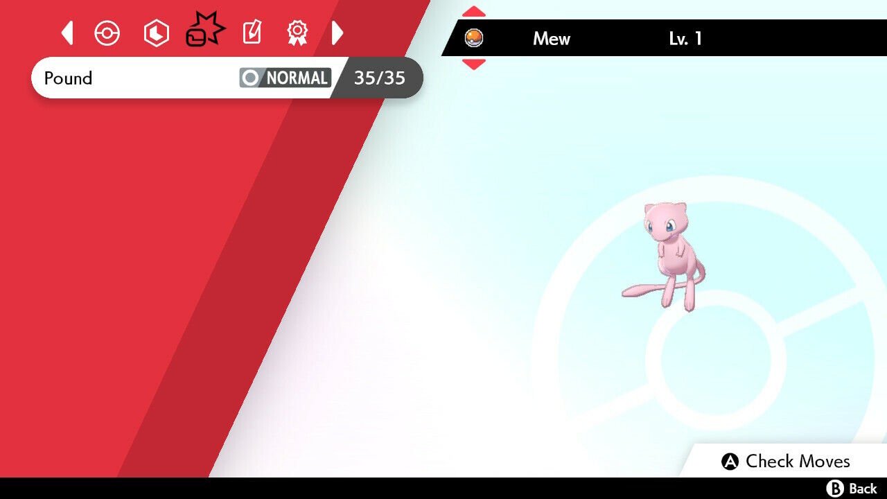 Pokemon Sword/Shield Shiny Mew (GO TOUR EVENT Ver.) Lv.15 Timid DIGITAL  TRANSFER 45496596583 