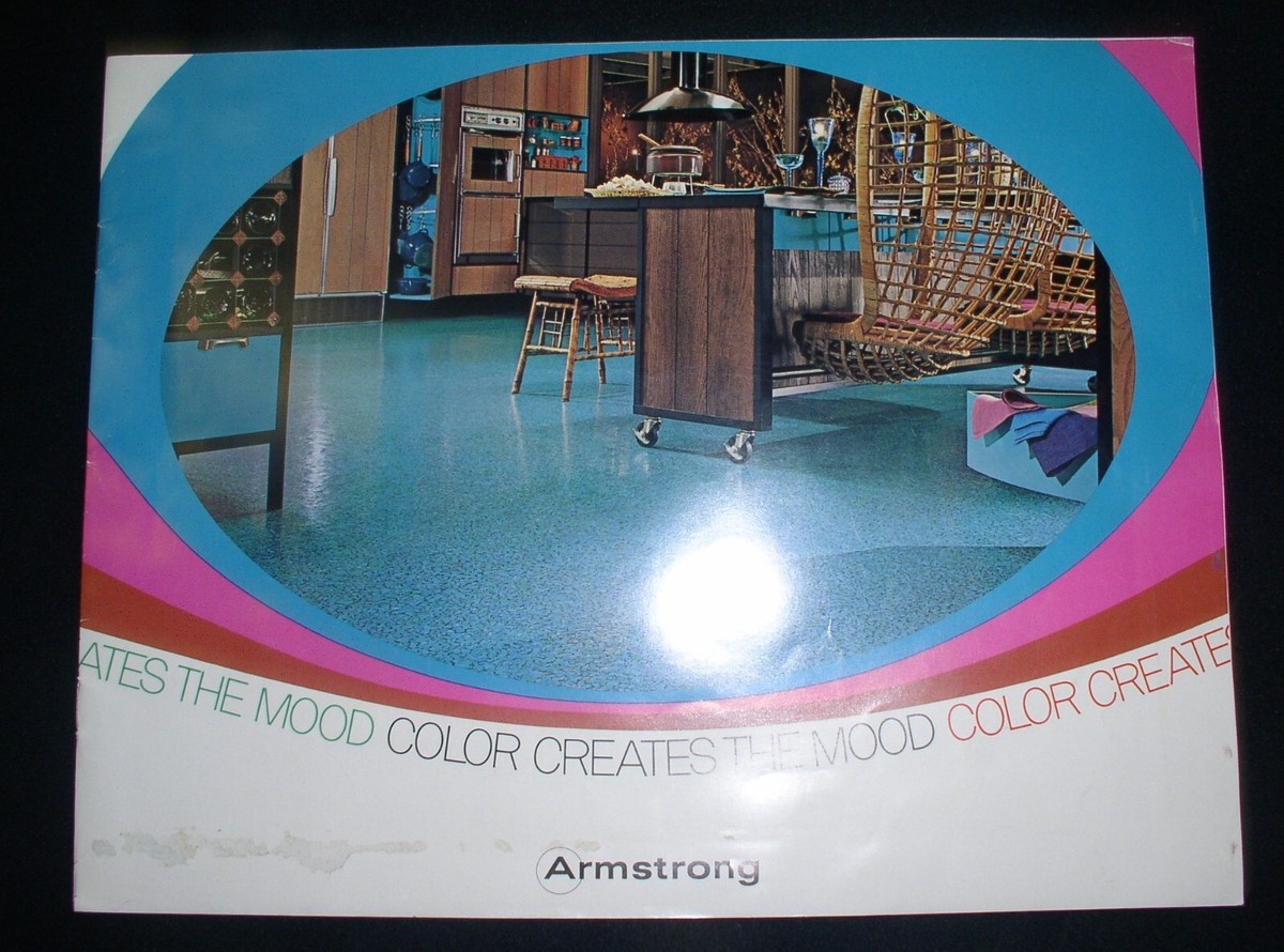 うぉんページ Armstrong Flooring~1968 Groovy Colorful Flooring 22 page Brochure