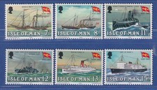 Isle of Man 1980 Ships Steam Packet Company Mi. No. 166-71 Set Complete **/MNH